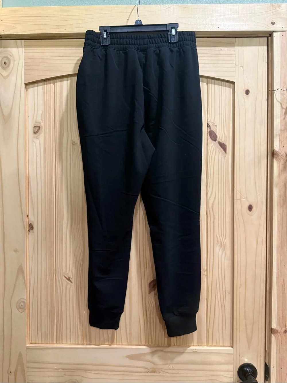 Women's NWT Black Jogger Pants with Elastic Waist, Size Small